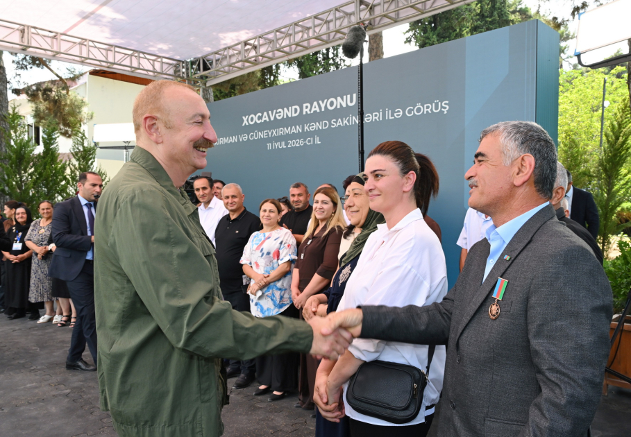 Prezident İlham Əliyev Xocavənd rayonunun Quzeyxırman