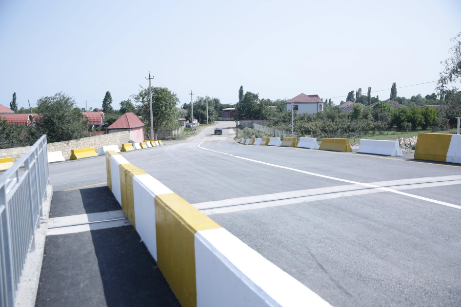 Xaçmazda 9 kəndi rayon mərkəzi ilə birləşdirən körpü 