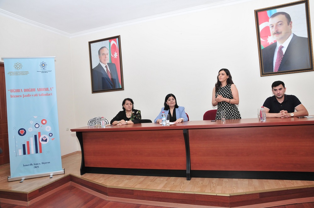 Abşeronda qadınların biznes fəaliyyətinə yaradılan şəraitə bağlı tədbir keçirilib 