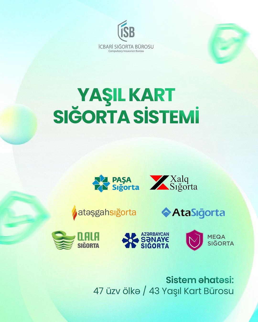 "Yaşıl Kart" xidmətini göstərmək hüququna malik