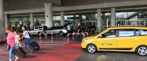 Binə aeroportunda  taksi xidmətlərində 