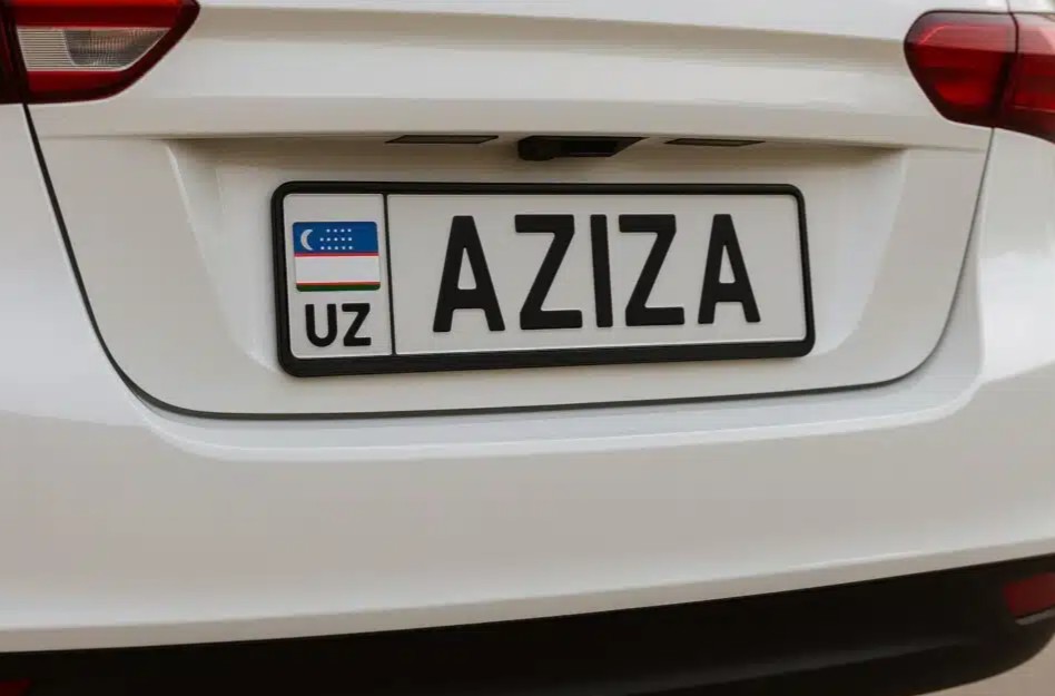 Özbəkistanda avtomobil nömrələrində adların və sözlərin istifadəsinə 