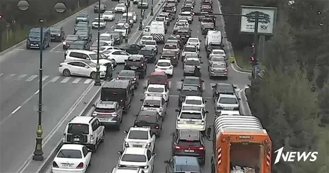 Bakıda nəqliyyat sıxlığı