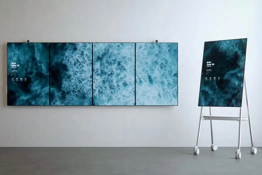 Microsoft Surface Hub interaktiv ekranlarının 