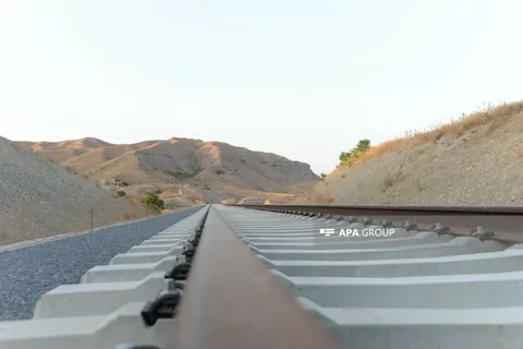 Ağdam–Xankəndi dəmir yolunun açılış 