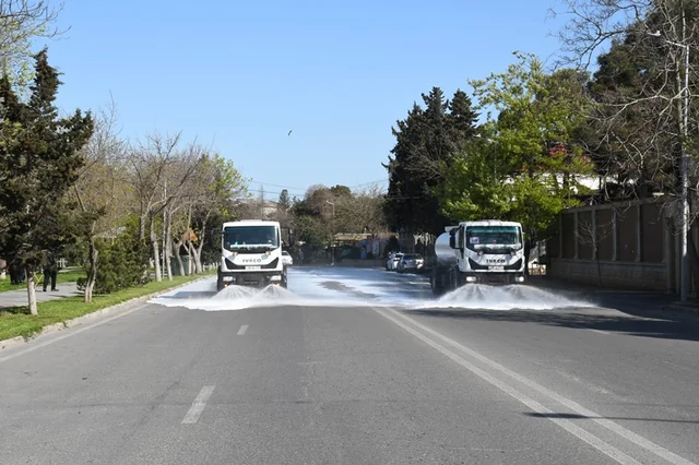 Yaz mövsümü ilə əlaqədar paytaxtda sanitar-təmizlik 
