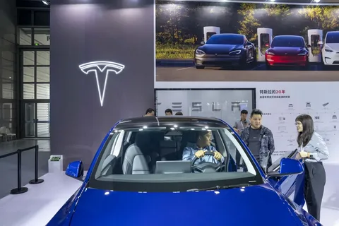 Çində istehsal olunan Tesla elektromobillərinin satışları