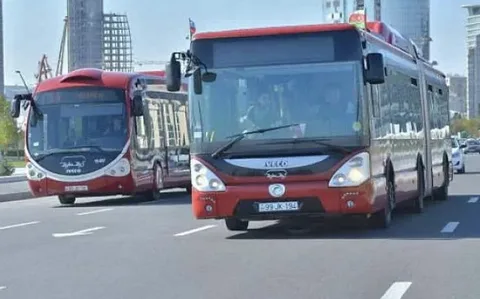 Yeddi avtobus marşrutunun hərəkət sxemi 