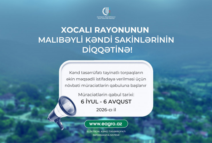 Malıbəyli kəndində torpaqların əkin məqsədli 