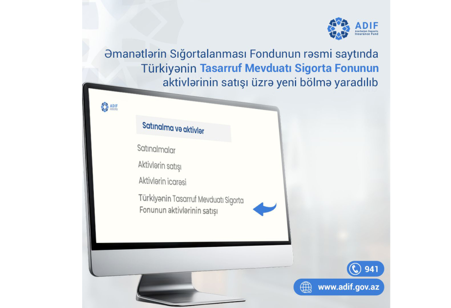 Əmanətlərin Sığortalanması Fondunun saytında 