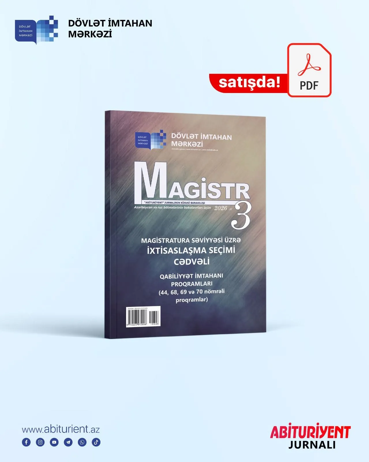DİM «Magistr» jurnalının 3-cü nömrəsinin elektron versiyasını 
