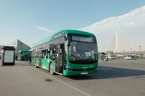 Bakıda 78 nömrəli avtobus marşrutunun hərəkət sxemi 