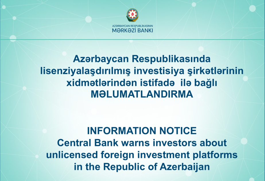 Mərkəzi Bank xarici investisiya platformaları ilə bağlı 