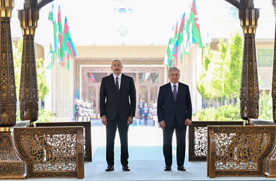 Daşkənddə Prezident İlham Əliyevin rəsmi qarşılanma 