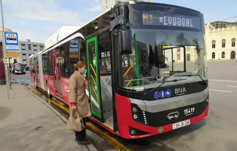 Ekspress avtobusların iş qrafiki 