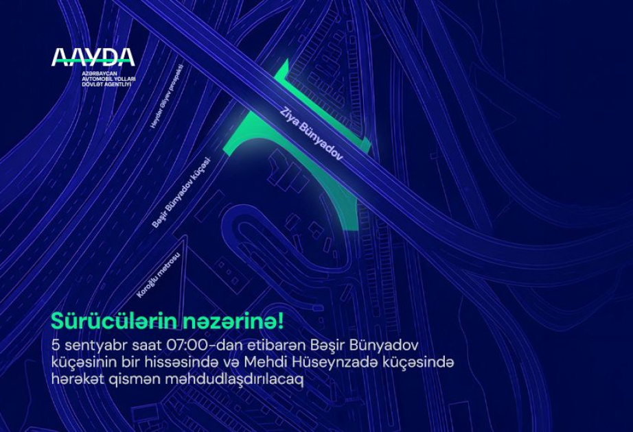 Sabah paytaxtın bir neçə küçəsində nəqliyyatın hərəkəti 