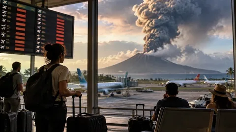 Anak-Krakatau vulkanının püskürməsi hava nəqliyyatını 