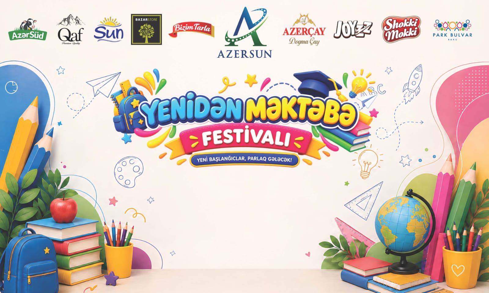 “Azersun Holding” markaları uşaqları “Yenidən məktəbə” festivalına 