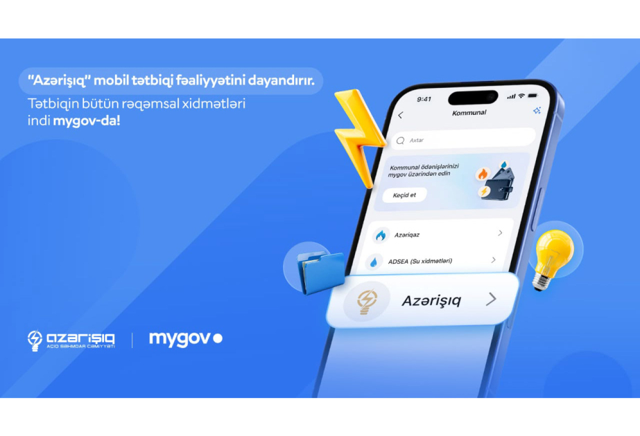 “Azərişıq” rəqəmsal xidmətlərini “mygov” a 