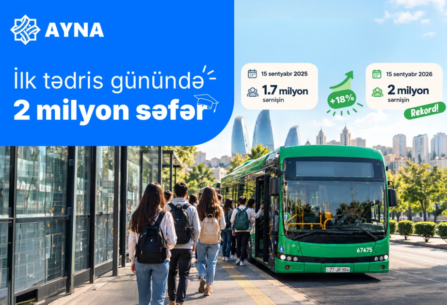 İlk tədris günü Bakıda avtobuslarla 2 milyondan çox 