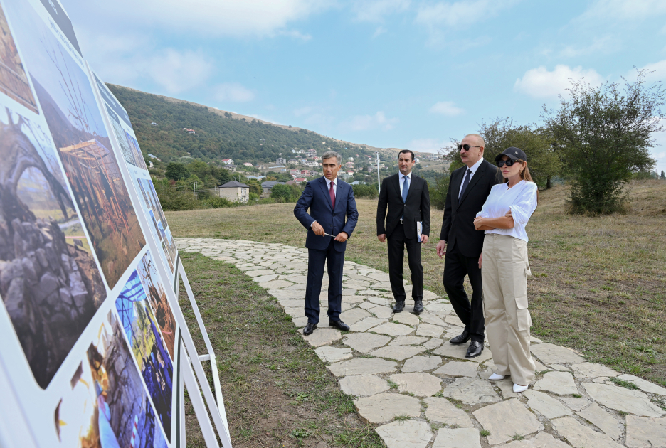 Prezident və birinci xanım Şamaxıda 