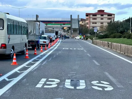Bakıda iki küçədə avtobuslar üçün xüsusi