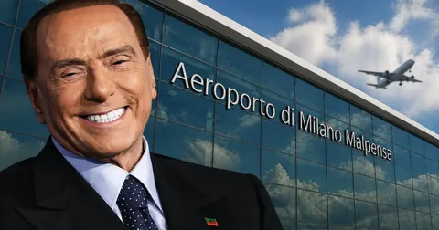Milan hava limanına Silvio Berluskoni 
