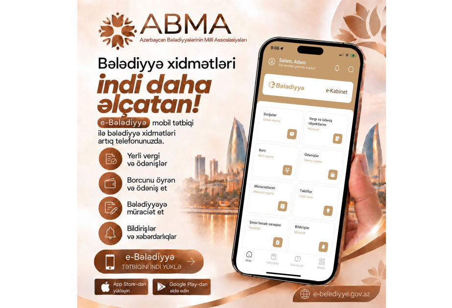 “E-Bələdiyyə” tətbiqi 