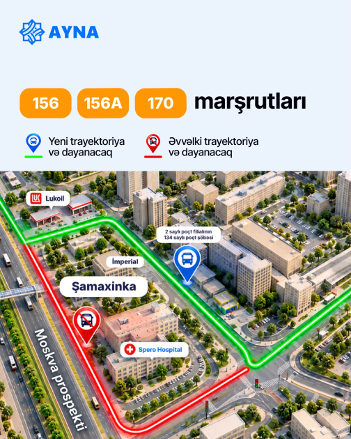 “20 Yanvar” metrostansiyası və “Şamaxinka” ərazisində 